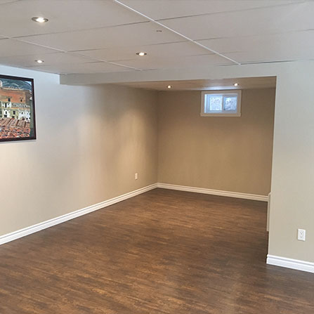 Rénovation sous-sol