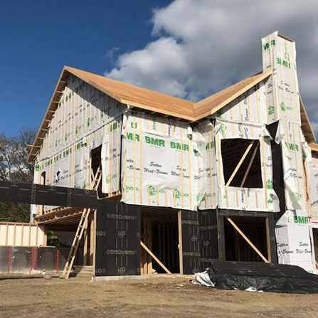 Maison neuve en chantier