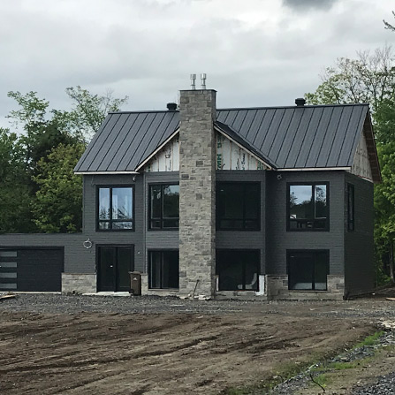 Maison neuve en chantier